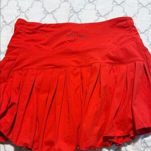 Goldhinge Women's Vibrant Red Mini Skirt